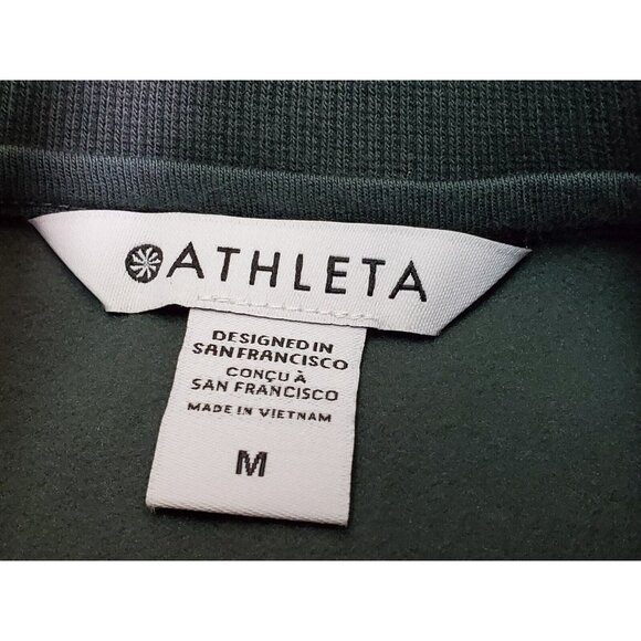 ATHLETA Women's Medium Triumph Hybrid Half Zip Windbreaker‎ Jacket Green - Picture 4 of 7